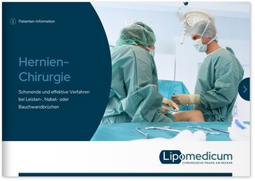 Titelansicht Patienteninformation Hernienchirurgie PDF-Download